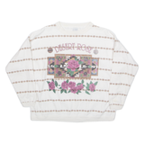 DESERT ROSE Womens Sweatshirt Cream 90s L