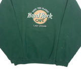 HARD ROCK CAFE Save The Planet Hard Rock Cafe Las Vegas Mens Sweatshirt Green 90s USA M