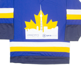 KOBE SPORTSWEAR Mens Jersey Blue Long Sleeve USA V-Neck S