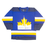 KOBE SPORTSWEAR Mens Jersey Blue Long Sleeve USA V-Neck S