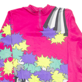 ERIMA Cycling Jersey Womens Jersey Purple Long Sleeve 1/4 Zip M