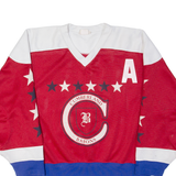 KOBE Cumberland Barons Mens Jersey Red 3/4 Sleeve USA V-Neck L