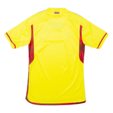 ADIDAS Slim Fit Columbia 2020 Home Mens Football Shirt T-Shirt Yellow V-Neck S