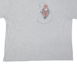 GILDAN Deadpool Mens T-Shirt Grey 2XL