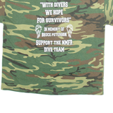 TEE SWING Fire Rescue Dive Team Womens T-Shirt Green 90s XL