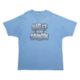 HARLEY DAVIDSON Mens T-Shirt Blue 2XL