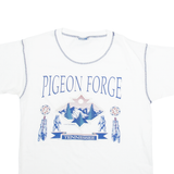 BELTON DESIGNER KNITS Pigeon Forge Tennessee Mens T-Shirt White USA M