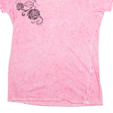 HARLEY DAVIDSON Flowers Womens T-Shirt Pink XL