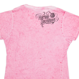 HARLEY DAVIDSON Flowers Womens T-Shirt Pink XL