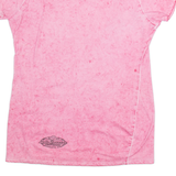 HARLEY DAVIDSON Flowers Womens T-Shirt Pink XL