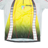 BRUNEX Cycling Italia Mens Jersey Yellow 1/4 Zip 2XL