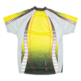BRUNEX Cycling Italia Mens Jersey Yellow 1/4 Zip 2XL
