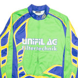 CUORE Cycling Full Zip Mens Jersey Green Long Sleeve L