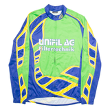 CUORE Cycling Full Zip Mens Jersey Green Long Sleeve L