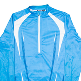 CRIVIT Cycling Mens Jersey Blue Long Sleeve 1/2 Zip M
