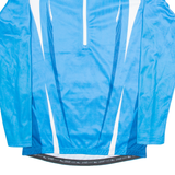 CRIVIT Cycling Mens Jersey Blue Long Sleeve 1/2 Zip M