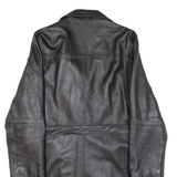 LAKELAND Womens Trench Coat Black Leather M