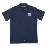 DICKIES Mens Worker Shirt Blue M