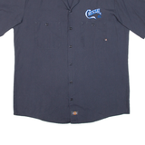 DICKIES Mens Worker Shirt Blue L