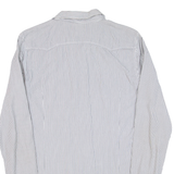 DIESEL Mens Shirt Grey Striped Long Sleeve S