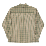 FUBU Mens Shirt Green Check Long Sleeve 2XL