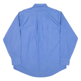 CHAPS Mens Plain Shirt Blue Long Sleeve L