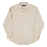 NAUTICA Mens Shirt Beige Check Long Sleeve L