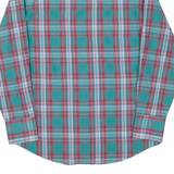 WRANGLER Mens Shirt Blue Check Long Sleeve M