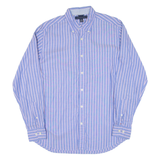 TOMMY HILFIGER Mens Shirt Blue Striped Long Sleeve S