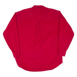 CHAPS RALPH LAUREN Mens Plain Shirt Red Long Sleeve L