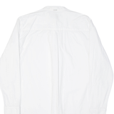 REPLAY Silver Tassel Womens Flannel Shirt White Long Sleeve M