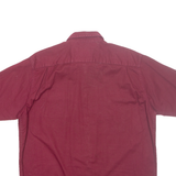 WRANGLER Mens Plain Shirt Maroon L