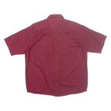 WRANGLER Mens Plain Shirt Maroon L