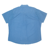 WOOLRICH Mens Plain Shirt Blue 2XL