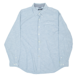 NAUTICA Mens Worker Shirt Blue Long Sleeve XL