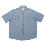 WRANGLER Mens Plain Shirt Blue XL