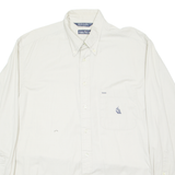 NAUTICA Mens Plain Shirt Beige Long Sleeve L