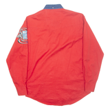 WRANGLER Mens Plain Shirt Red Long Sleeve S
