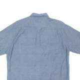 WRANGLER Mens Plain Shirt Blue L