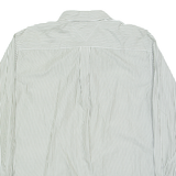 TOMMY HILFIGER Mens Shirt Green Striped Long Sleeve XL