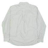 TOMMY HILFIGER Mens Shirt Green Striped Long Sleeve XL