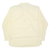 TOMMY HILFIGER Mens Shirt Yellow Striped Long Sleeve XL