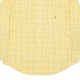 NAUTICA Mens Shirt Yellow Check Long Sleeve XL