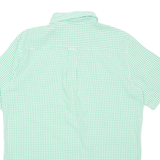 CHAPS Mens Shirt Green Check L