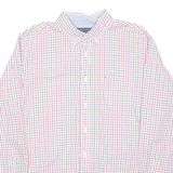 TOMMY HILFIGER Mens Shirt Red Check Long Sleeve L