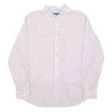 TOMMY HILFIGER Mens Shirt Red Check Long Sleeve L