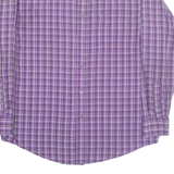 WRANGLER Mens Shirt Purple Check Long Sleeve L