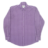 WRANGLER Mens Shirt Purple Check Long Sleeve L