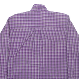 WRANGLER Mens Shirt Purple Check Long Sleeve L