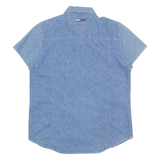 TOMMY HILFIGER Womens Denim Shirt Blue S